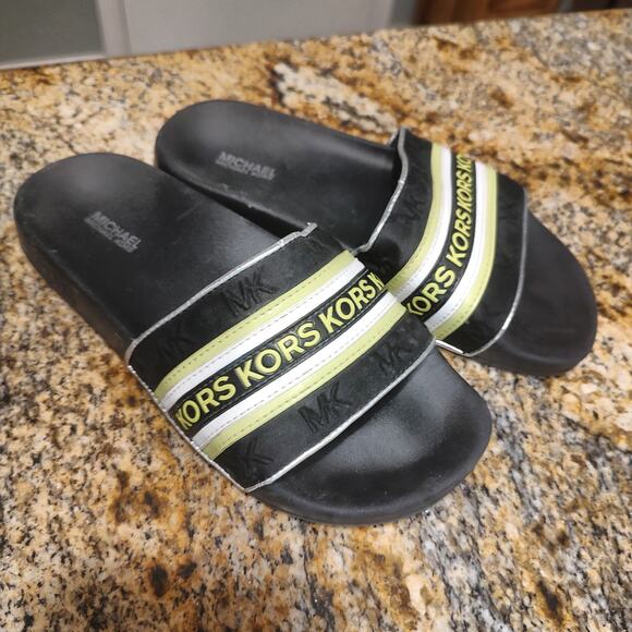 Michael Kors Black Mens Slide Sandals Size 8M main image 4